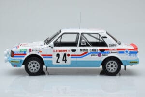 Skoda 130 L Night Version #24 J. Augland Rally Monte Carlo 1987 IXO 1:18 18RMC156 Metāls — attēls 3 no 6