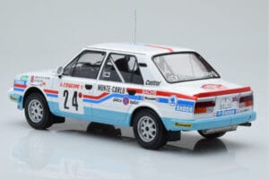 Skoda 130 L Night Version #24 J. Augland Rally Monte Carlo 1987 IXO 1:18 18RMC156 Metāls — attēls 5 no 6