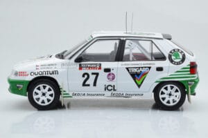 Skoda Felicia #27 P. Sibera / P. Gross Rally RAC Lombard 1995 IXO 1:18 18RMC148 Metāls — attēls 3 no 6
