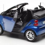Smart Fortwo 451 Cabrio Zils & Melns Minichamps 1:18 - image 5 of 8