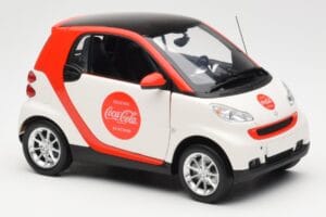 Smart Fortwo 451 Coca-Cola Minichamps 1:18 150036301 Metāls — attēls 6 no 8
