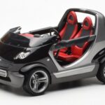 Smart Fortwo Crossblade Kabriolets Sudraba Melns Kyosho 1:18