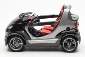 Smart Fortwo Crossblade Kabriolets Sudraba Melns Kyosho 1:18 13440 Metāls — attēls 3 no 6
