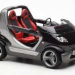 Smart Fortwo Crossblade Kabriolets Sudraba Melns Kyosho 1:18 - image 4 of 6