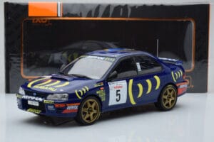 Subaru Impreza 555 #5 C. Sainz / L. Moya Tour de Corse 1995 IXO 1:18 18RMC063A Metāls — attēls 6 no 6