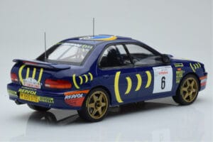 Subaru Impreza 555 #6 P. Liatti / C. Cassina Tour de Corse 1995 IXO 1:18 18RMC063C Metāls — attēls 2 no 6