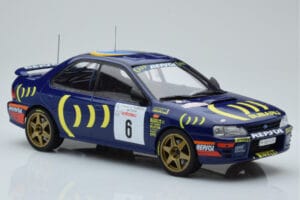 Subaru Impreza 555 #6 P. Liatti / C. Cassina Tour de Corse 1995 IXO 1:18 18RMC063C Metāls — attēls 4 no 6