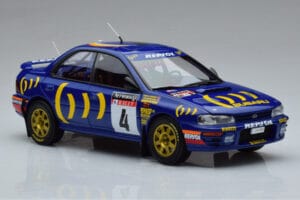 Subaru Impreza #4 C. McRae / D. Ringer Winner RAC Rally 1994 Kyosho 1:18 08962A Metāls — attēls 5 no 9