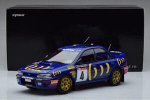 Subaru Impreza #4 C. McRae / D. Ringer Winner RAC Rally 1994 Kyosho 1:18 08962A Metāls — attēls 9 no 9