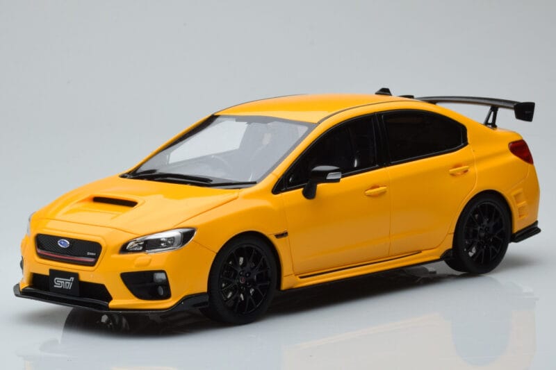 Subaru Impreza WRX STI Nurburgring Challenge Package Dzeltens Kyosho 1:18