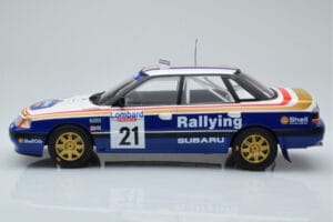 Subaru Legacy RS #21 C. McRae / D. Ringer RAC Rally 1991 IXO 1:18 18RMC080B Metāls — attēls 3 no 6