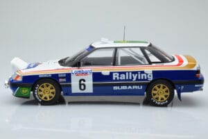 Subaru Legacy RS Night Version #6 M. Alen / I. Kivimaki RAC Rally 1991 IXO 1:18 18RMC080A Metāls — attēls 3 no 6