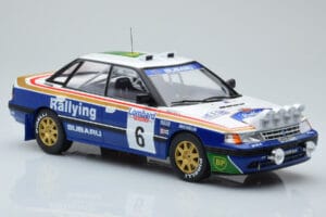 Subaru Legacy RS Night Version #6 M. Alen / I. Kivimaki RAC Rally 1991 IXO 1:18 18RMC080A Metāls — attēls 4 no 6