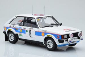 Talbot Sunbeam Lotus Night Version #8 H. Toivonen / P. White Rally Monte Carlo 1981 IXO 1:18 18RMC095B Metāls — attēls 4 no 6