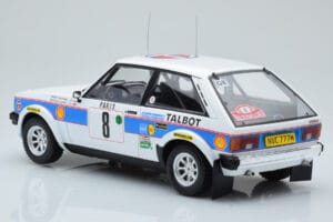 Talbot Sunbeam Lotus Night Version #8 H. Toivonen / P. White Rally Monte Carlo 1981 IXO 1:18 18RMC095B Metāls — attēls 5 no 6