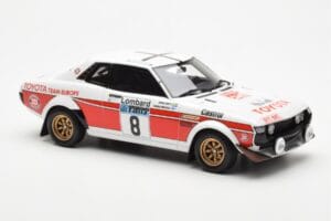 Toyota Celica 2000 GT RA21 #8 H. Mikkola / A. Hertz Lombard RAC Rally 1977 Otto 1:18 OT1044 Sveķi — attēls 4 no 6