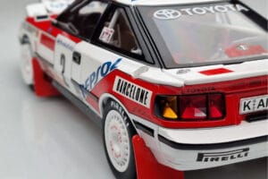 Toyota Celica GT-Four ST165 #2 C. Sainz / L. Moya Winner Rally Monte Carlo 1991 Kyosho 1:18 08961B Metāls — attēls 9 no 12