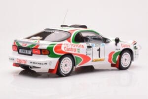Toyota Celica Turbo 4WD ST185 #1 J. Kankkunen / J. Piironen Safari Rally 1993 IXO 1:18 18RMC150A Metāls — attēls 2 no 6