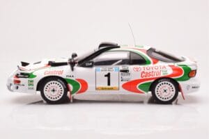 Toyota Celica Turbo 4WD ST185 #1 J. Kankkunen / J. Piironen Safari Rally 1993 IXO 1:18 18RMC150A Metāls — attēls 3 no 6
