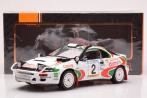 Toyota Celica Turbo 4WD ST185 #2 M. Alén / I. Kivimäki Safari Rally 1993 IXO 1:18 18RMC150B Metāls — attēls 6 no 6
