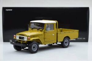 Toyota Land Cruiser 40 4x4 Pickup Olīvzaļš Kyosho 1:18 08958K Metāls — attēls 8 no 8