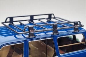 Toyota Land Cruiser 60 Zils Ar Papildu Detaļām Kyosho 1:18 08956XBL Metāls — attēls 7 no 11