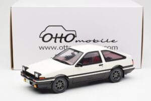 Toyota Sprinter Trueno AE86 Balts Otto 1:18 OT444B Sveķi — attēls 6 no 6