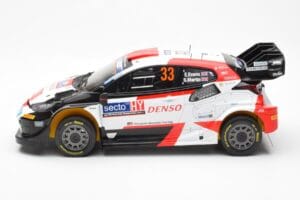 Toyota GR Yaris Rally1 #33 E. Evans / S. Martin Rally Finland 2023 IXO 1:18 18RMC174A Metāls — attēls 3 no 6