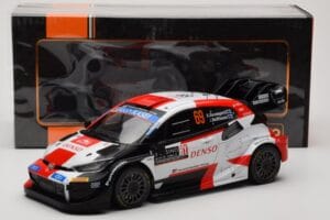 Toyota GR Yaris Rally1 #69 K. Rovanpera / J. Halttunen Rally Monte Carlo World Champion 2023 IXO 1:18 18RMC152B Metāls — attēls 6 no 6