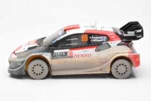 Toyota GR Yaris Rally1 #69 K. Rovanpera / J. Halttunen Safari Rally Kenya 2023 Dirty Version IXO 1:18 18RMC173B Metāls — attēls 3 no 6