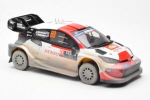 Toyota GR Yaris Rally1 #69 K. Rovanpera / J. Halttunen Safari Rally Kenya 2023 Dirty Version IXO 1:18 18RMC173B Metāls — attēls 4 no 6