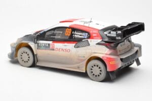 Toyota GR Yaris Rally1 #69 K. Rovanpera / J. Halttunen Safari Rally Kenya 2023 Dirty Version IXO 1:18 18RMC173B Metāls — attēls 5 no 6