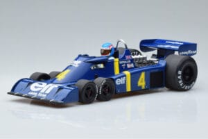 Tyrrell P34 Elf #4 P. Depailler Sweden GP 1976 MCG 1:18 MCG18615F Metāls