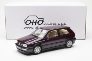 Volkswagen Golf Mk3 VR6 Syncro Tumši Violets Perlamutra Otto 1:18 OT1052 Sveķi — attēls 6 no 6