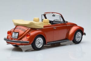 Volkswagen Beetle 1303 Kabriolets Oranžs Norev 1:18 188526 Metāls — attēls 2 no 6