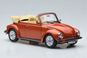 Volkswagen Beetle 1303 Kabriolets Oranžs Norev 1:18 188526 Metāls — attēls 4 no 6