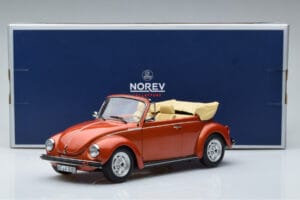 Volkswagen Beetle 1303 Kabriolets Oranžs Norev 1:18 188526 Metāls — attēls 6 no 6