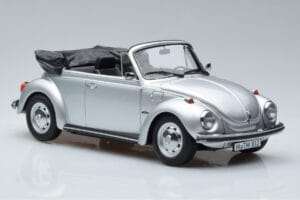 Volkswagen Beetle 1303 Kabriolets Sudrabs Norev 1:18 188530 Metāls — attēls 4 no 6