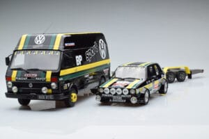 Volkswagen LT35 + Golf 1 GTI Group 2 Black Otto 1:18 OT353 Sveķi — attēls 3 no 6