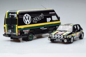 Volkswagen LT35 + Golf 1 GTI Group 2 Black Otto 1:18 OT353 Sveķi — attēls 4 no 6