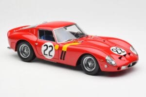 Ferrari 250 GTO #22 24 Hours of Le Mans 1962 Kyosho 1:18 08432B Metāls — attēls 6 no 8