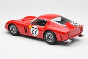 Ferrari 250 GTO #22 24 Hours of Le Mans 1962 Kyosho 1:18 08432B Metāls — attēls 7 no 8