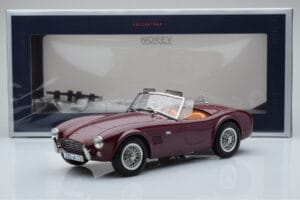 AC Cobra 289 Tumši Sarkans Norev 1:18 182758 Metāls — attēls 6 no 6