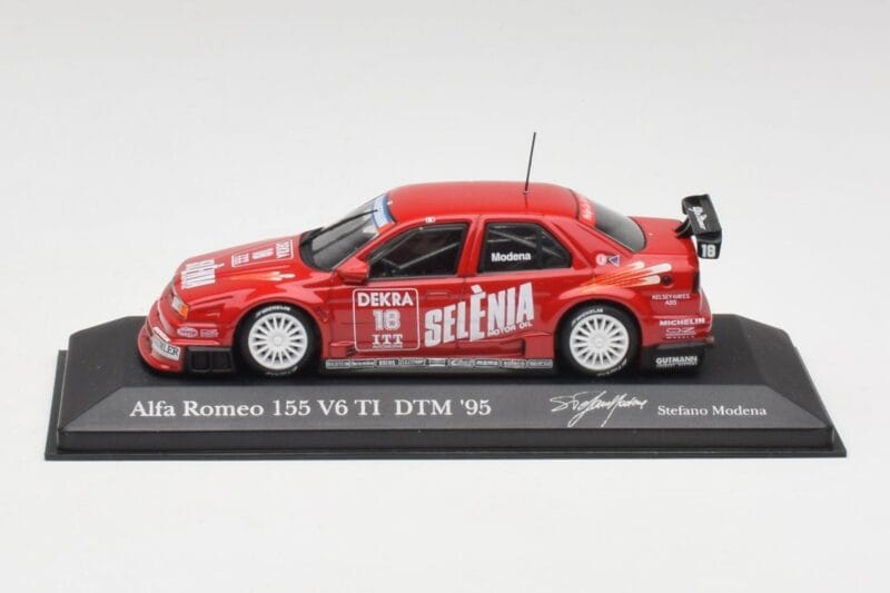 Alfa Romeo 155 V6 TI #18 Euroteam Modena DTM 1995 Minichamps 1:43 430950318 Metāls