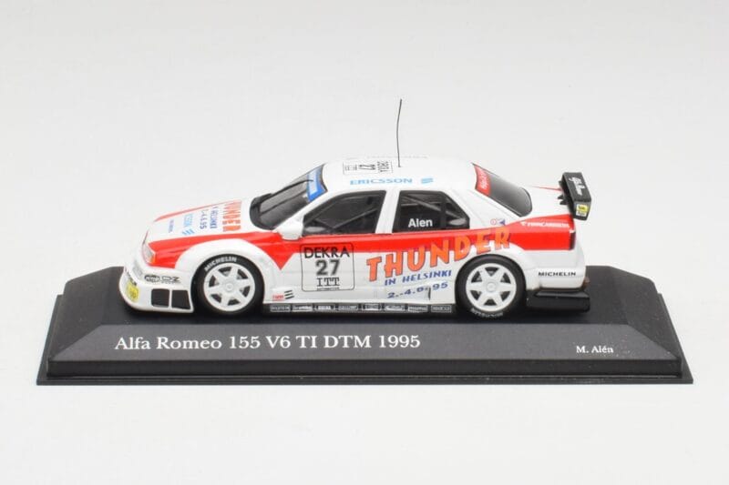 Alfa Romeo 155 V6 TI #27 M. Alen Presentation DTM 1995 Minichamps 1:43 430950227 Metāls