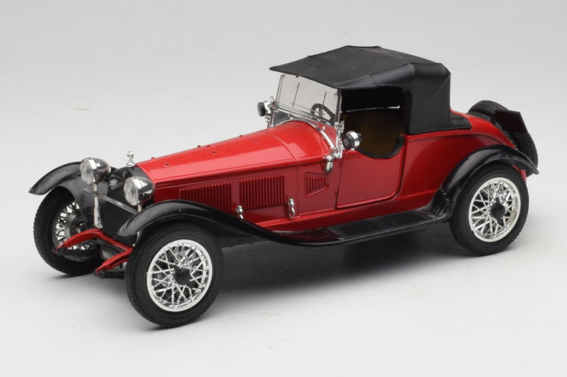 Alfa Romeo 6C 1750 Alfetta Sarkans Polistil 1:18 PL001 Metāls