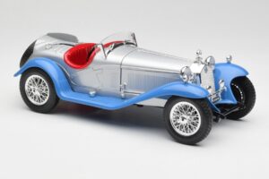 Alfa Romeo 2300 Spider Sudrabs Zils Bburago 1:18 3008 Metāls — attēls 6 no 8