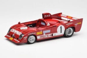 Alfa Romeo 33TT 12 #1 A. Merzario / J. Laffite 1000km Nurburgring Winner 1975 AUTOart 1:18 87505 Metāls