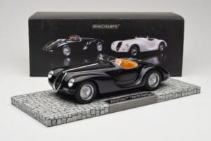 Alfa Romeo 6C 2500 SS Corsa Spider Melns Minichamps 1:18 107120231 Metāls — attēls 6 no 6