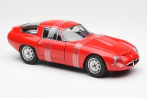 Alfa Romeo Giulia TZ Sarkans AUTOart 1:18 70196 Metāls — attēls 4 no 6